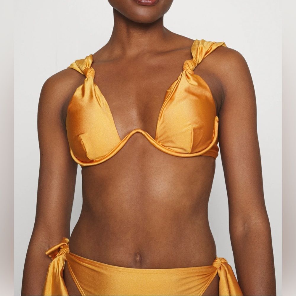 Andrea Iyamah Gold Bikini